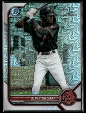 2022 Bowman #BCP-18 Alvin Guzman Chrome Prospects Mojo Refractors