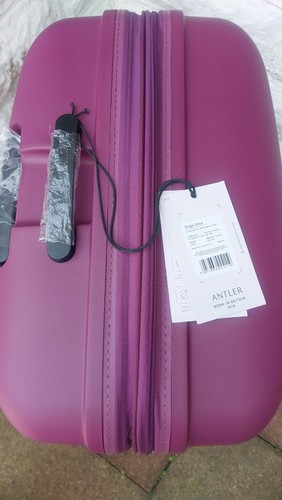 BRAND NEW Antler Icon Stripe 81cm XL PINK Suitcase Luggage 50% OFF RRP ONLY £125 - Picture 6 of 8