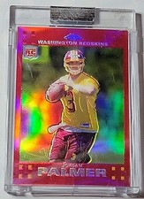 Jordan Palmer 2007 Topps Chrome Encased Red Refractor Rookie Card #TC173 /139. rookie card picture