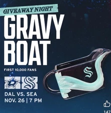 2025 Seattle Kraken Gravy Boat SGA 11/26 Brand New