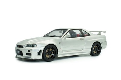 SOLIDO 1:18 Scale, 1999 Nissan Skyline (R34) GT-R Z Tune, Silver