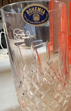 Bohemia Cut Crystal Tumbler Glasses Set of 6 Clear Decorative Hand Cut