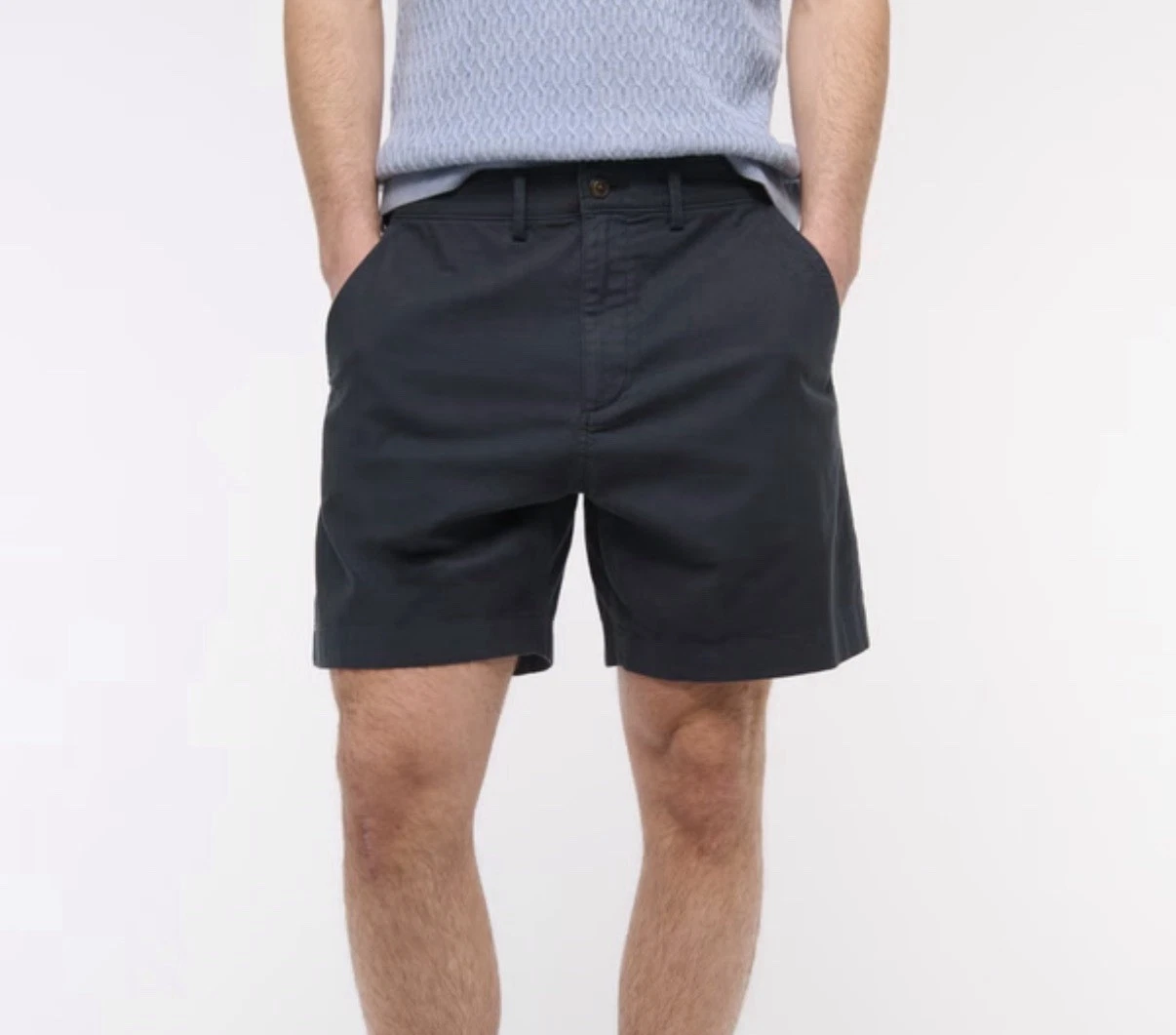 Abercrombie Mens Linen Cotton Blend Relaxed 8” Plainfront Navy Blue Shorts BNWT
Opens in a new windo