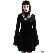 Killstar Black Spyda Lace Me Up Ribbon Emo Punk Gothic Witchy Dress Size Small