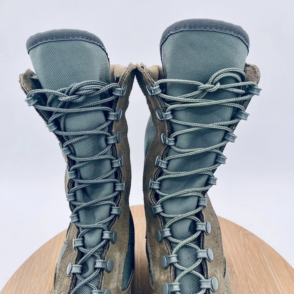 Botas de salto Corcoran Marauder para mujer 5 verde salvia gamuza combate militar Foto 4 de 4