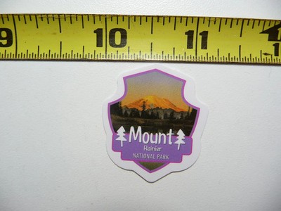 TINY MOUNT RAINIER SMALL STICKER DECAL NATIONAL PARK COLLECTIBLE FUNNY