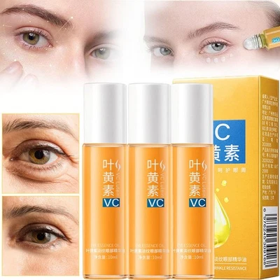 3x Lutein Eye Essence Oil VC Eye Serum Anti-Wrinkle Moisturizing 10ml
