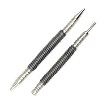 2pcs Dual Head Nail Setter And Hinge Pin Punch Set Bearing Steel Spring Nail Set
