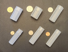 Guardhouse 6pk Coin Tubes-Penny-Nickel-Dime-Quarter-Half Dollar-Small Dollar