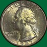 1947 Washington Quarter Silver Brilliant Uncirculated BU Coin #44461 Philadelphia Washington