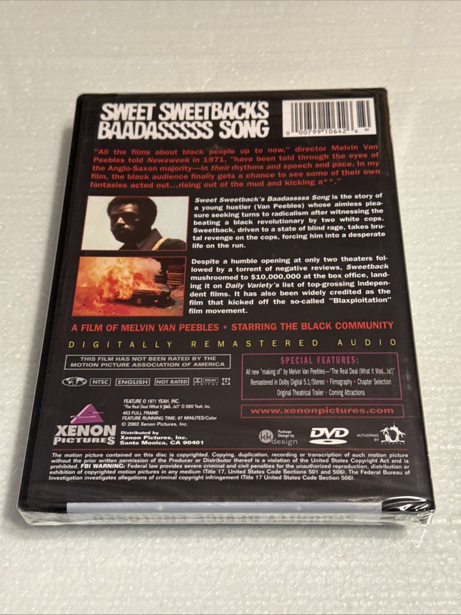 Sweet Sweetback's Baadasssss Song (DVD, 1971) for sale