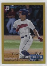 2021 Bowman Heritage Prospects Gold Chrome Refractor 8/50 Carson Tucker #238 9hx