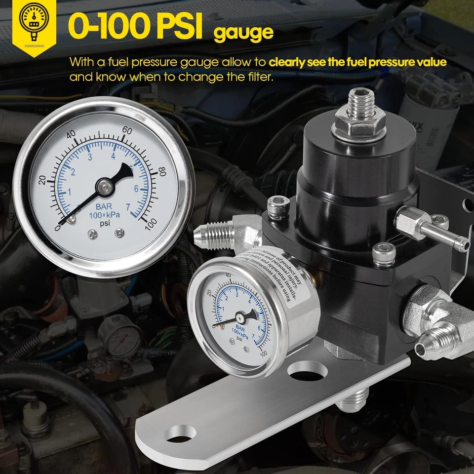 Kit de retorno regulado de tazón de filtro de combustible OBS 3405 para Ford 1994-97 7,3 L F250 F350 Foto 4 de 4