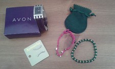Avon Ladies Jewellery Watch Happy Bracelets Accessorize Earrings (Bundle) NEW