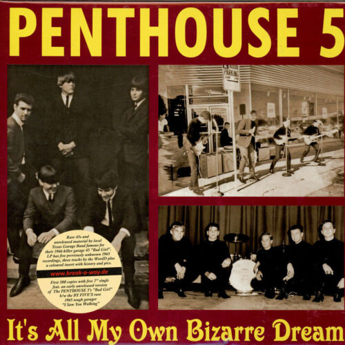 PENTHOUSE 5 It's All My Own Bizarre Dream vinyl LP + 7" By Fives WordD garage - Photo 1/2