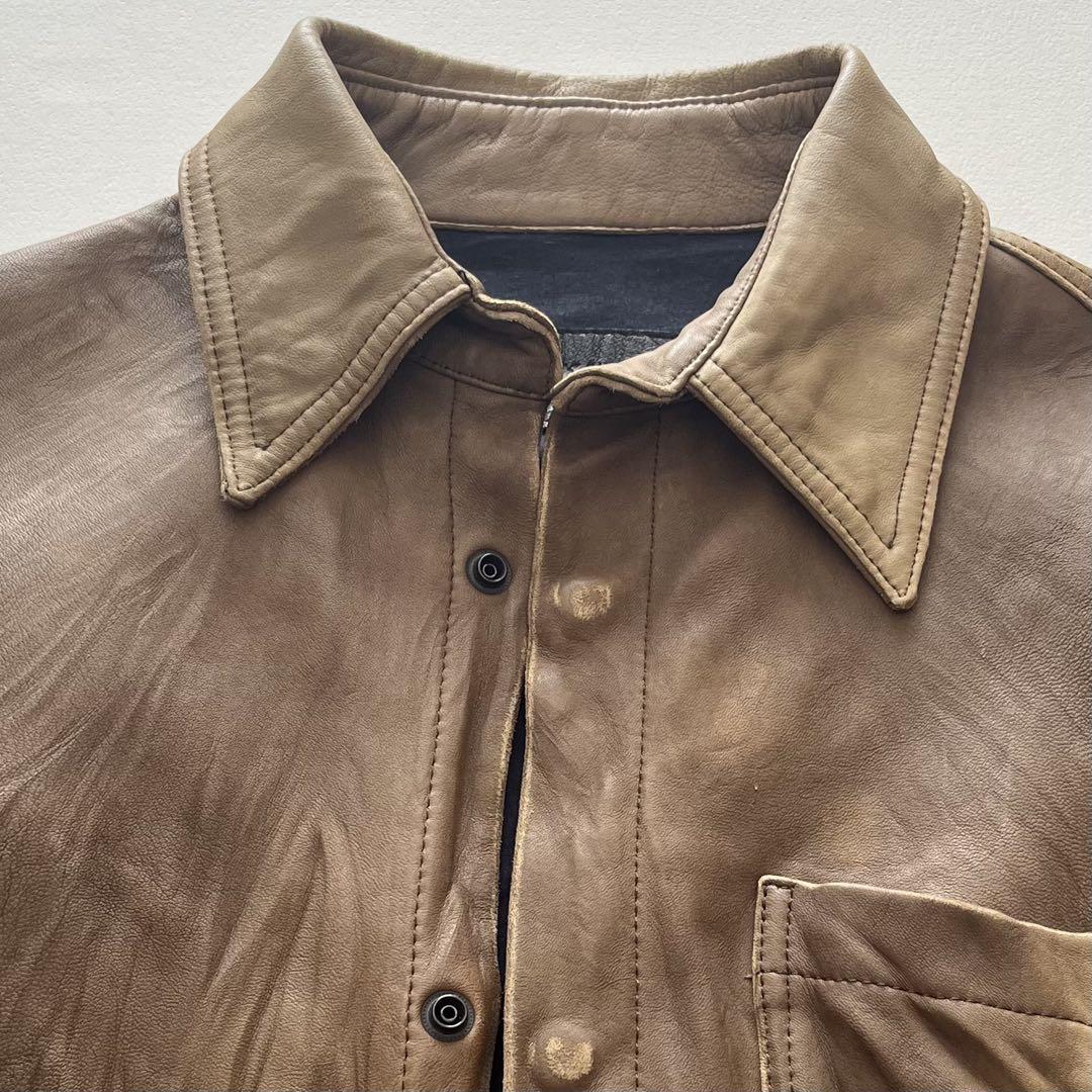 Isamu Katayama Backlash Leather Shirt S | eBay