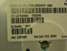 10 Ma-Com MAALSS0049 GPS Low Noise Amplifier ICs 