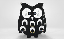 Owl -Shaped Acrylic Jewellery Stand – Chic Earring & Stud Holder - 133mm/164mm