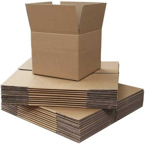 Single Wall Boxes Brown Cardboard Storage Transit Moving Multi-Listing Strong  - Foto 1 di 15