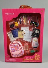 Our Generation Off To School Student Accessories Set Fits 18" Dolls New in Box