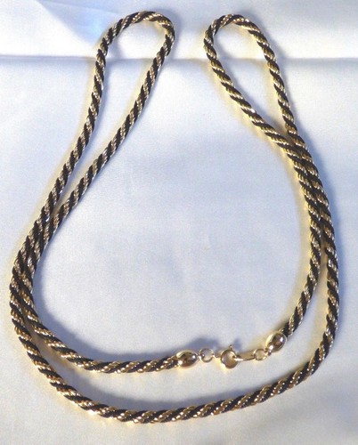 VTG TRIFARI Gold Tone metal rope design 