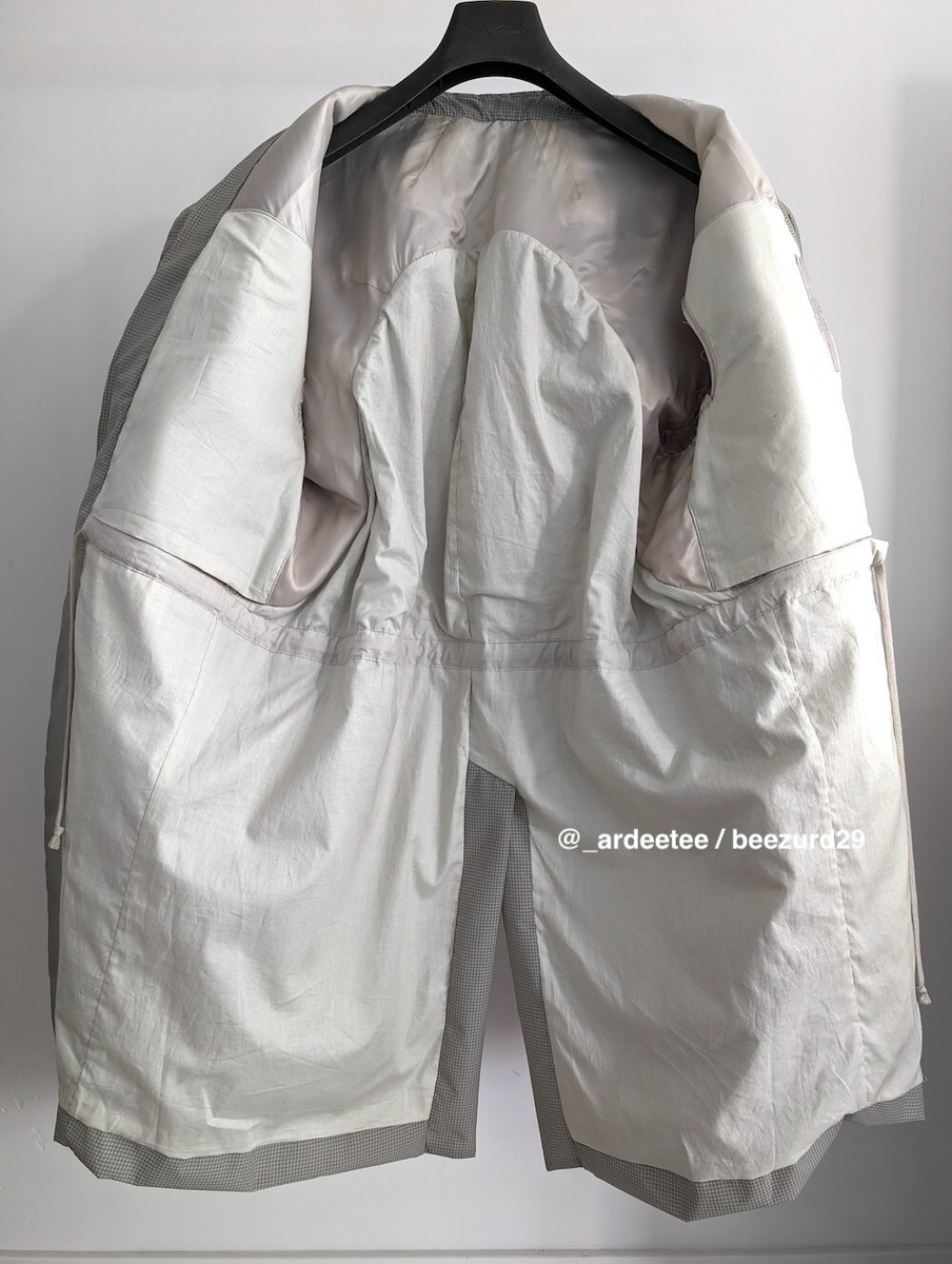 RICK OWENS RARE 1/1 SAMPLE JUMBO TRANS TATLIN RIPSTOP COAT