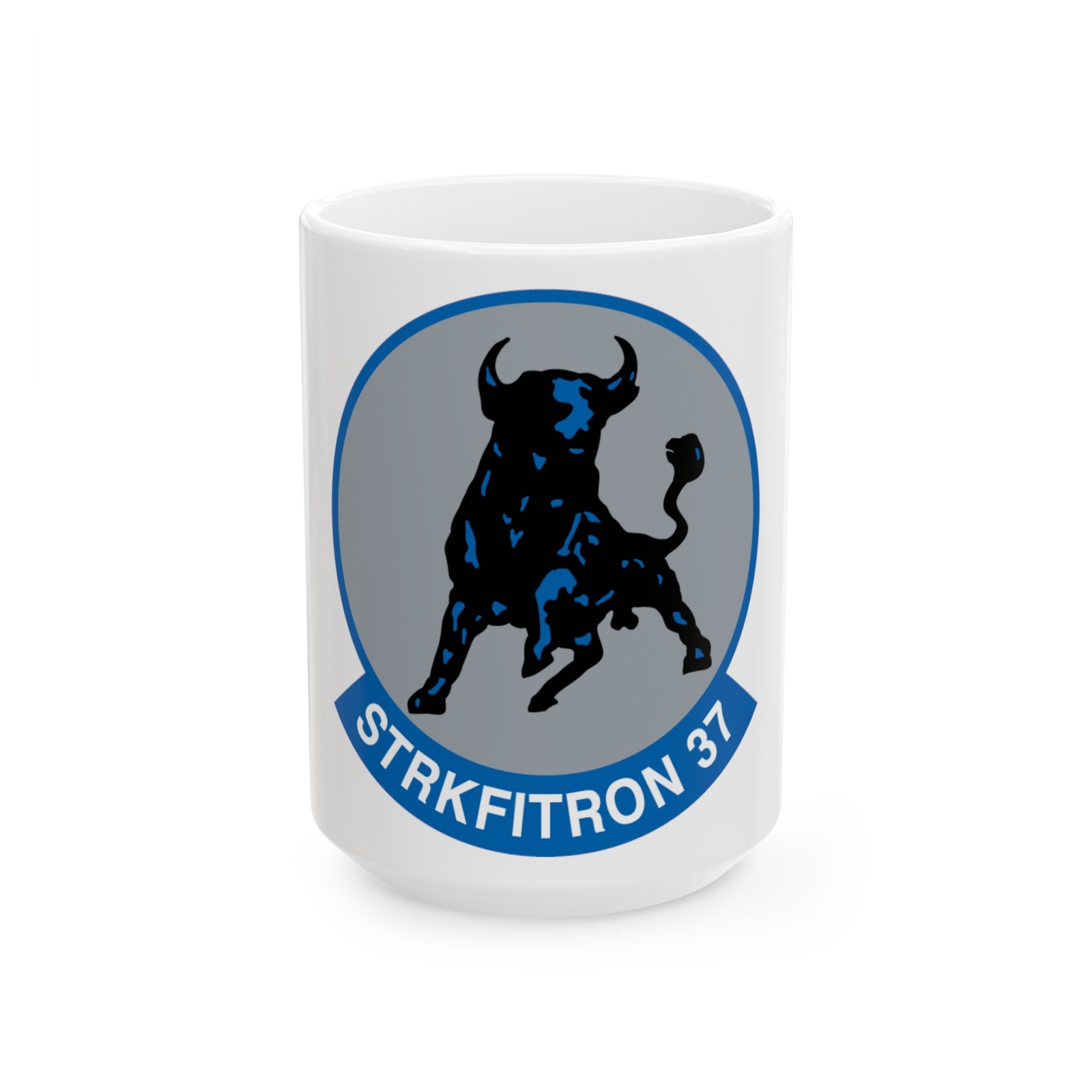 VFA 37 Ragin' Bulls STRKFITRON 37 (U.S. Navy) White Coffee Mug