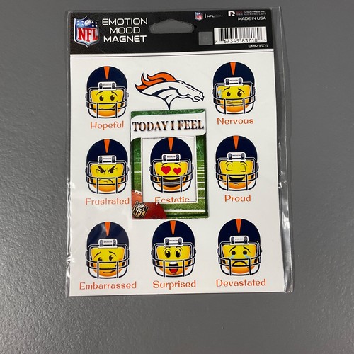 Denver Broncos NFL Premium Lanyard Buckle, Novelty Sunglasses 8 pcs Magnet Set - Picture 9 of 24