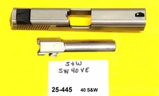 S&W SW40VE 40 SW CALIBER GUN REPAIR PARTS  SLIDE BARREL   # 25-445