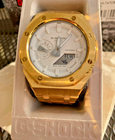 New Casio G-Shock GA2100 added Stainless steel Bracelet GOLD SILVER Black White
