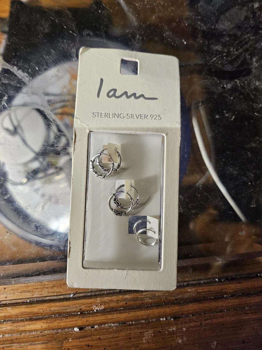 I am sterling silver best sale earrings