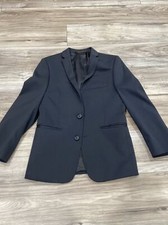 Michael Kors Youth Boys Two Button Suit Jacket Sport Coat Modern Blue Size10R