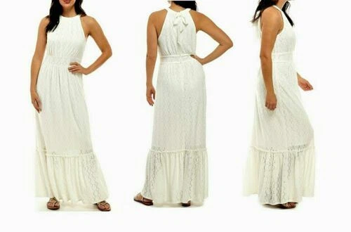 White maxi peasant clearance dress