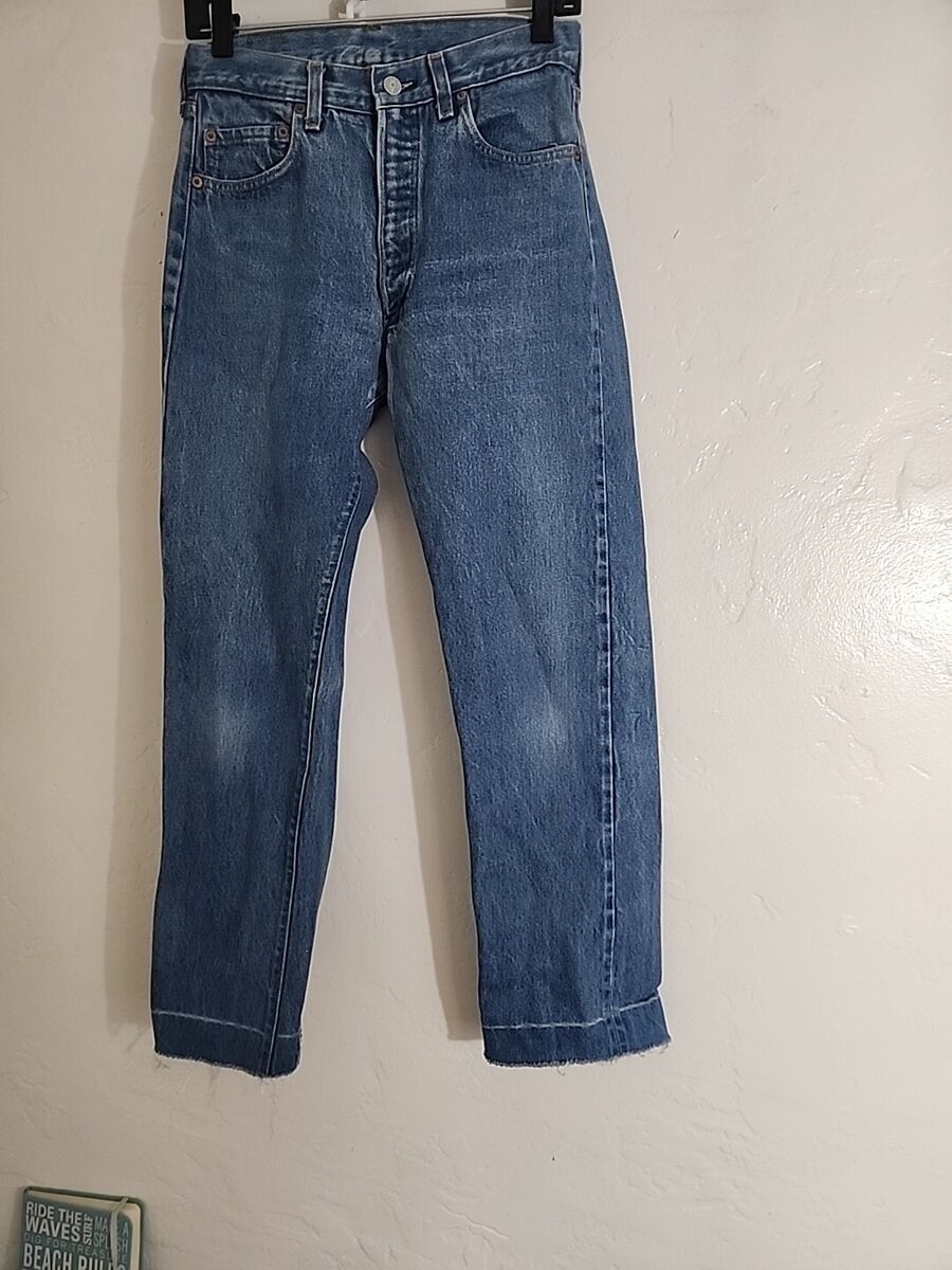vintage levis 501 zipper fly denim jeans red line redline 28 vintage levis 501 zipper fly denim jeans red line redline 28