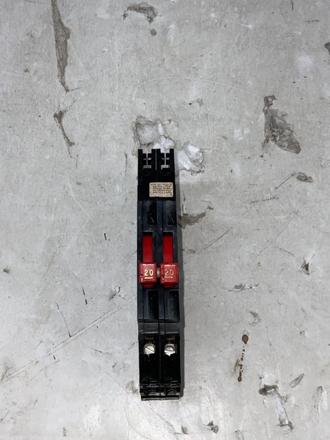 Used Sylvania CEB 2 Pole 20 Amp Bolt-on Breaker For Sale