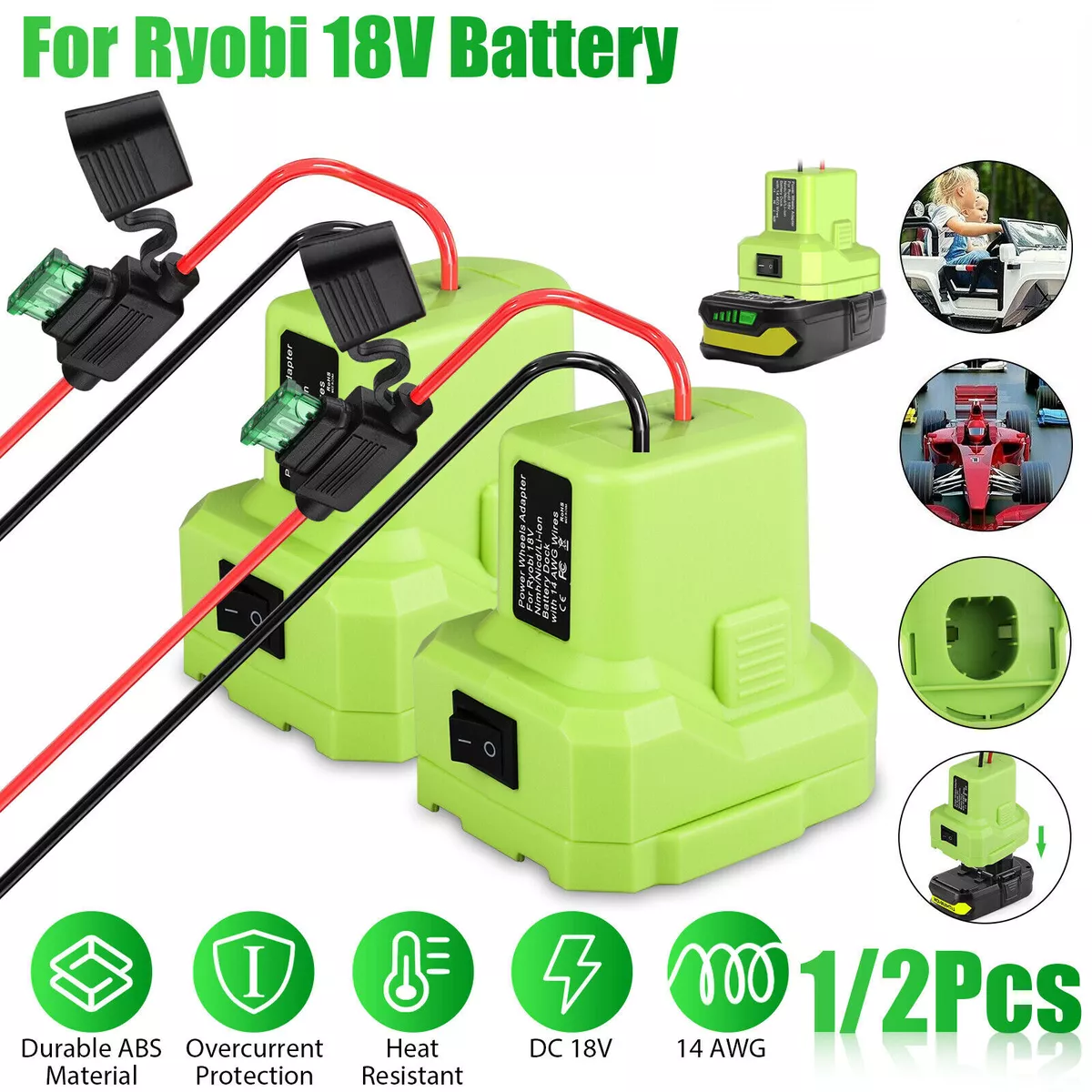 Power wheels cheap ryobi battery