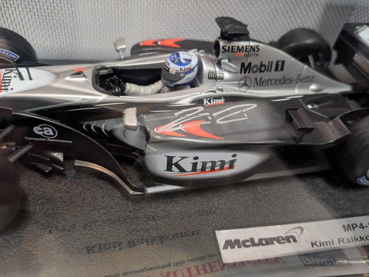 Hot Wheels Racing 1/18 McLaren MP 4/17 2002 Kimi Raikkonen Signed