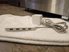 4 Multi-Port Power USB Hub Wall Charger Fast Charging Station for Desktop...