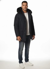 Woolrich Uomo Giubbotto Parka Blu 