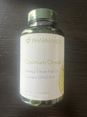 NuSkin Pharmanex Optimum Omega Omega-3 60 Softgels Nu Skin Exp 11/2025 - New!