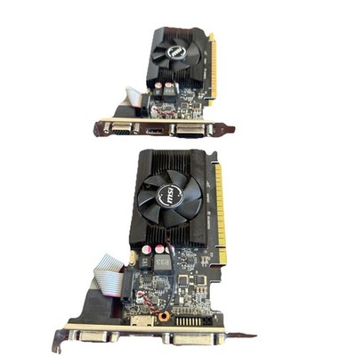 2 MSI NVIDIA GeForce GT 710 2GB GDDR3 PCIe x16 Graphic Card P/N: GT-710-2GD3-LP