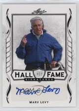 2021 Leaf Signature Hall of Fame Auto Marv Levy #HOF-ML1 Auto HOF 2s2