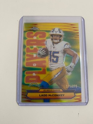 2025 Topps Chrome Football Power Players /275 Ladd McConkey Los Angeles Chargers