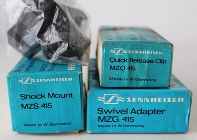 4x Vintage 70's SENNHEISER MZG MZS MZQ 415 Swivel Adapter MZA 406