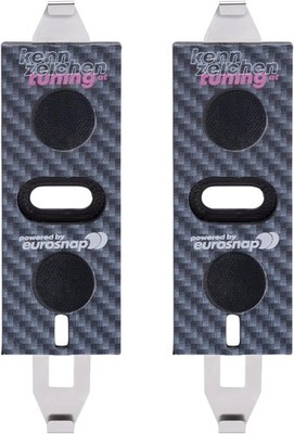 Kennzeichenhalter FiXxX SNAPFLEX rahmenlos, Set für 2 Kennzeichen, für deutsche