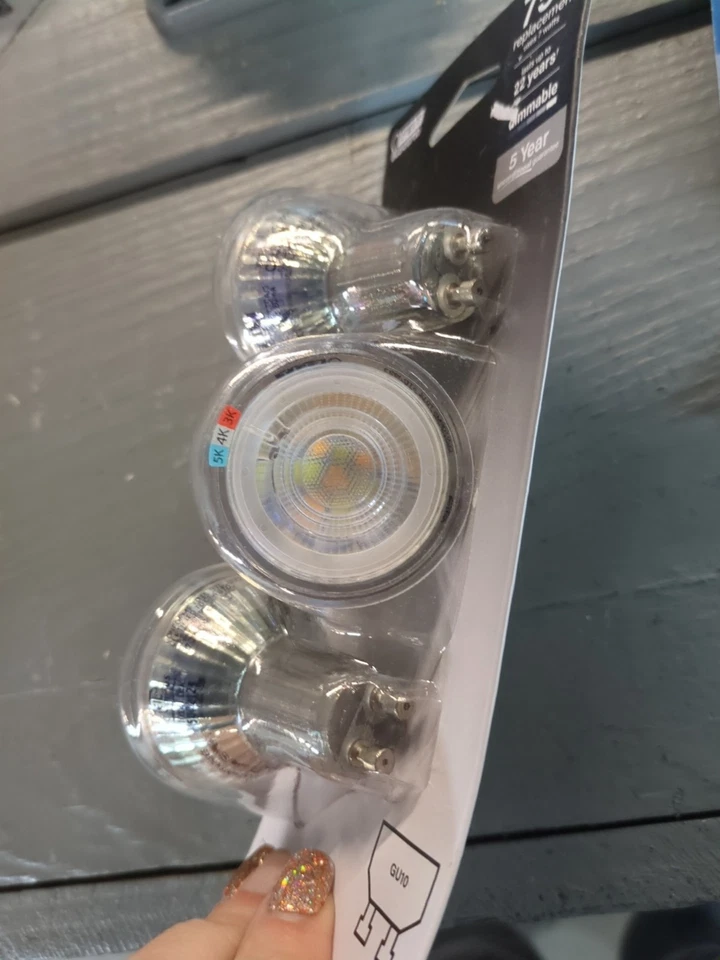 (3-Pk) Feit Electric Bi-Pin Base LED Light Bulb 75W Bright White BPMR16GU753CCT3 - Image 2 of 2