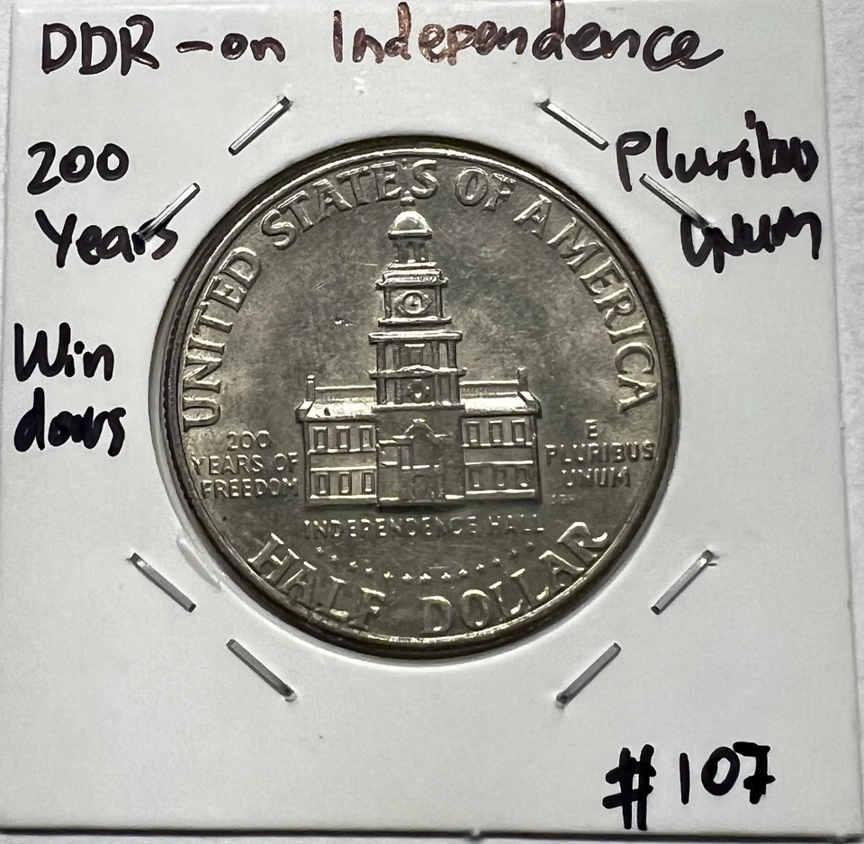 1976-D Bicentennial Kennedy Half Dollar – Dramatic DDR + DDO Error - Image 4 of 4