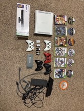 Xbox 360 white Console, Kinect,controller And 3 Games. Tested and Working