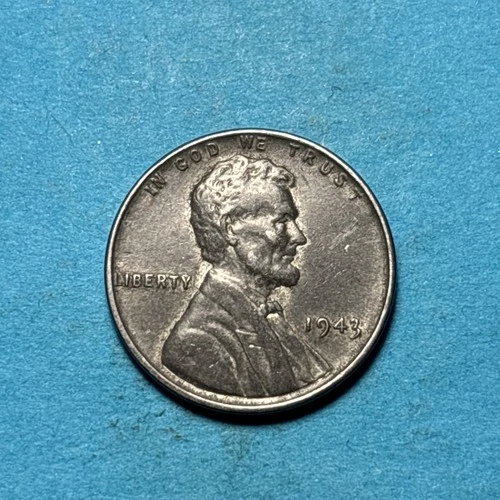 (1) Beautiful Vintage 1943-P Lincoln Steel Cent/Penny CHOICE VF-VERY FINE