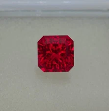 Natural Flawless Mozambique Blood Red Ruby 8.60 Ct Emerald Cut Loose Gemstone